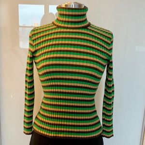 Vintage D&G Striped Turtleneck Sweater
